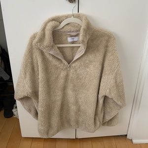 Aritzia TNA Fleece Quart Zip Pullover